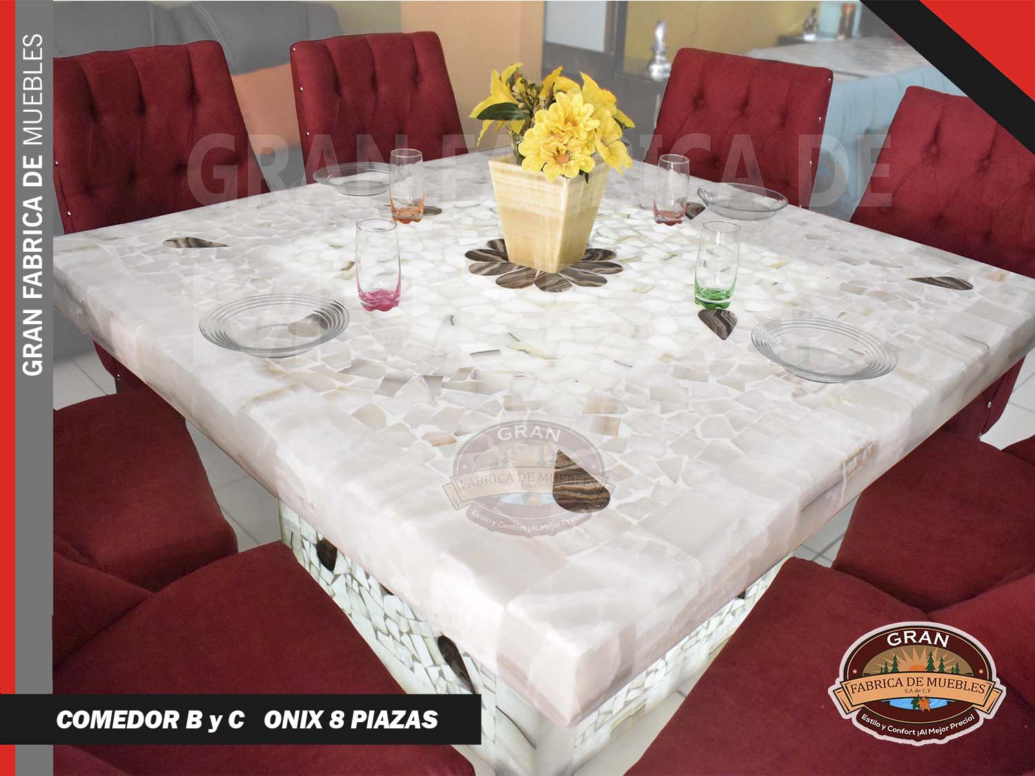 Comedor ByC Onix 8 Plazas