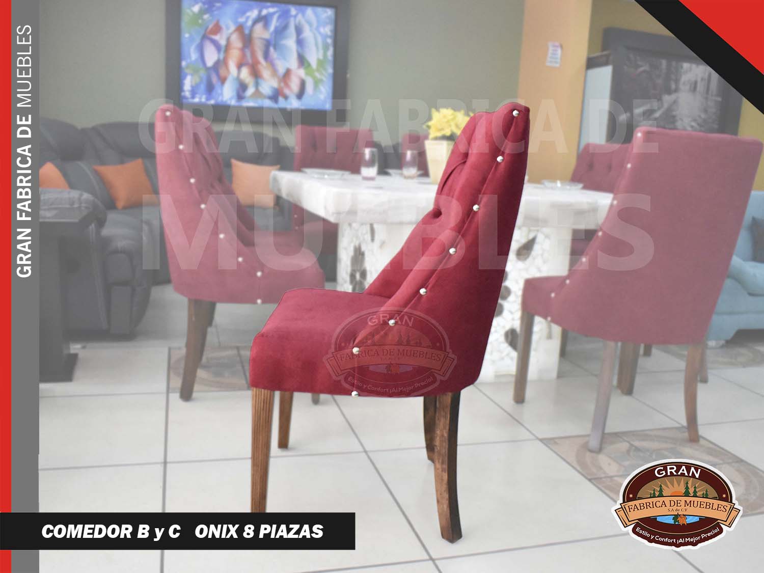 Comedor ByC Onix 8 Plazas