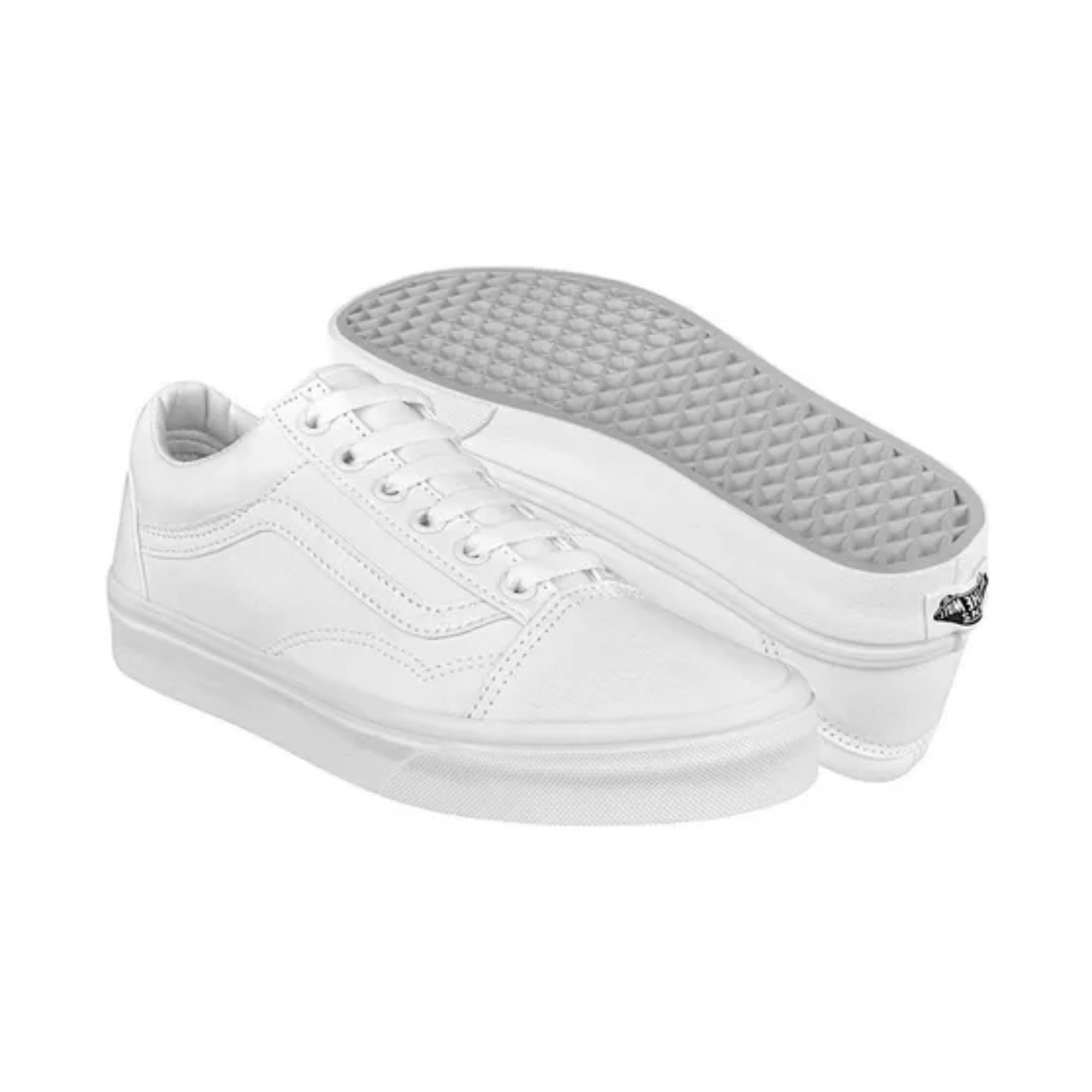 Tenis Vans Old Skool True White Unisex Blanco Originales 0D3HW00