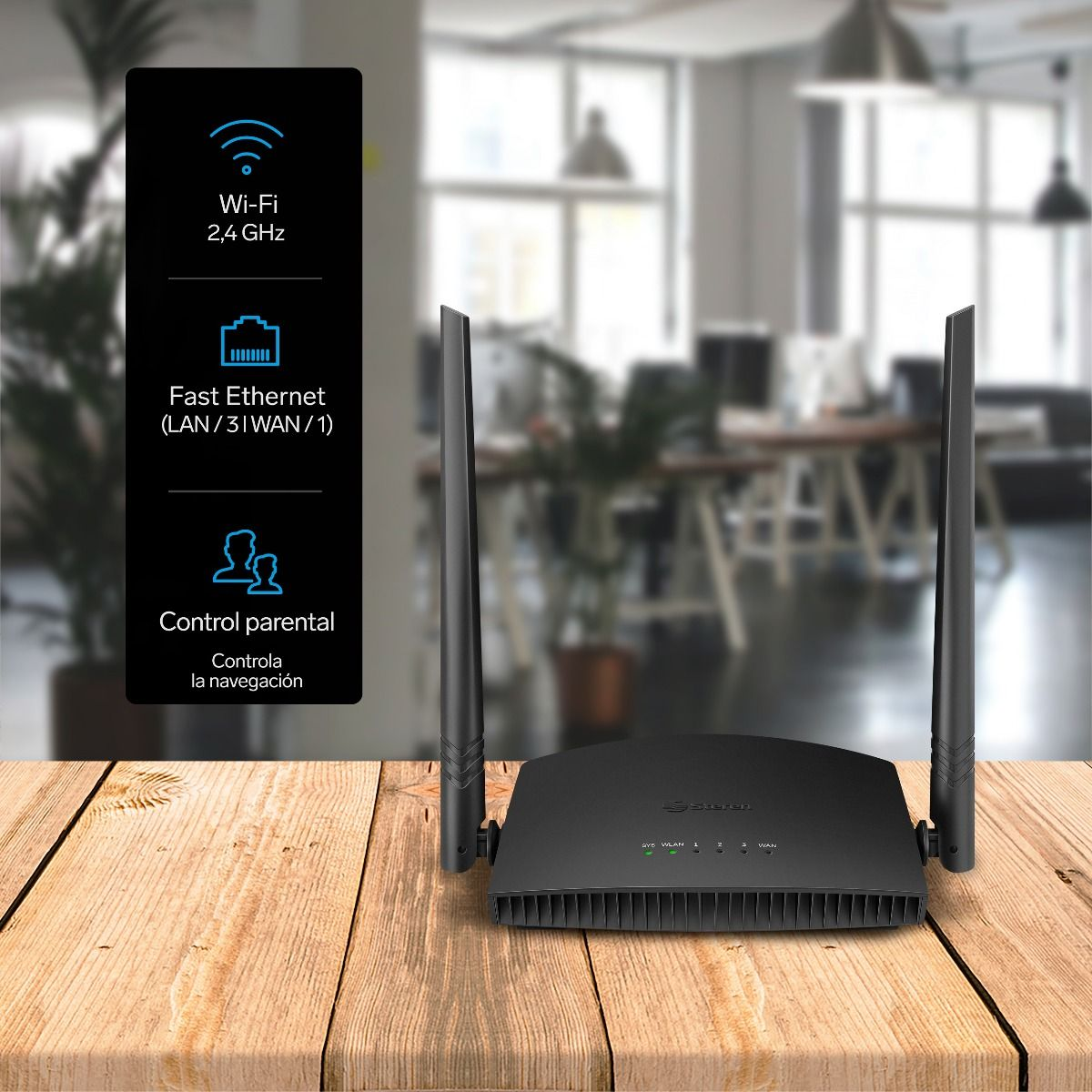 Repetidor Router Wi-fi 2,4 Ghz (b,g,n) 20m Cobertura Steren