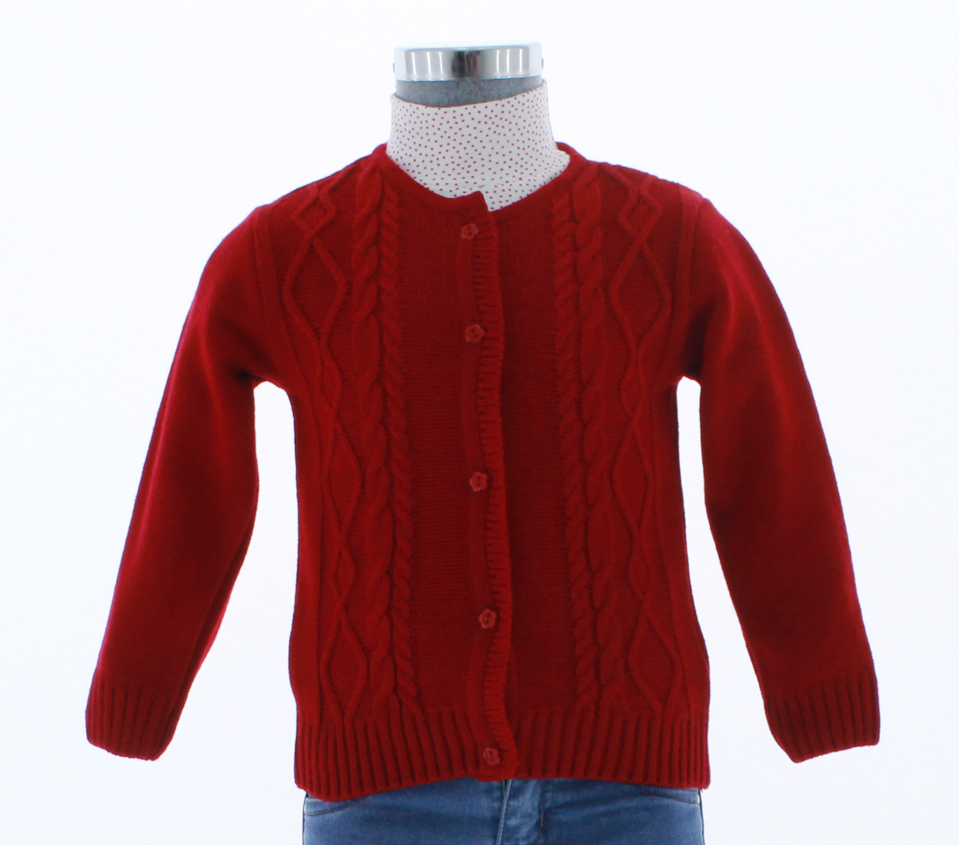 Sueter Niña Tejido Rojo 3101 1 a 16 Años.