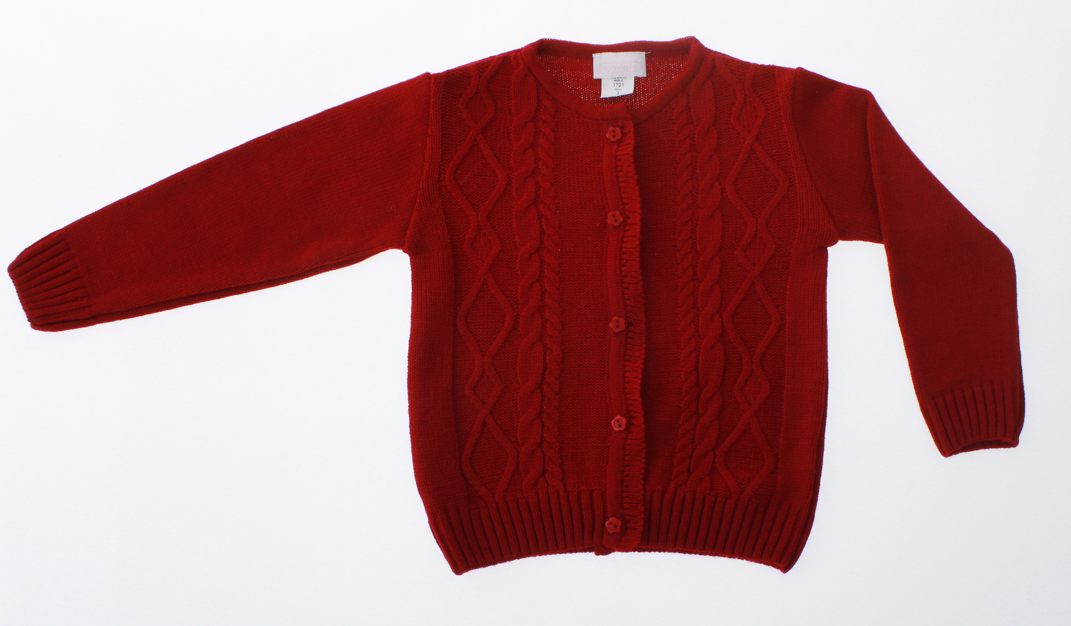 Sueter Niña Tejido Rojo 3101 1 a 16 Años.