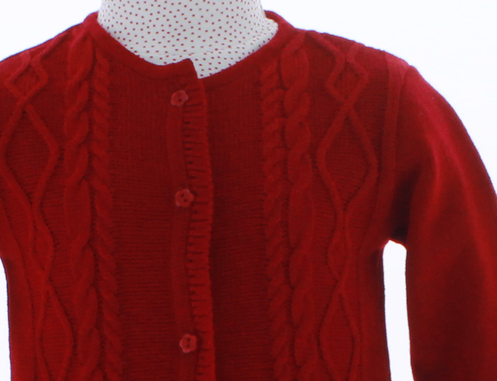 Sueter Niña Tejido Rojo 3101 1 a 16 Años.