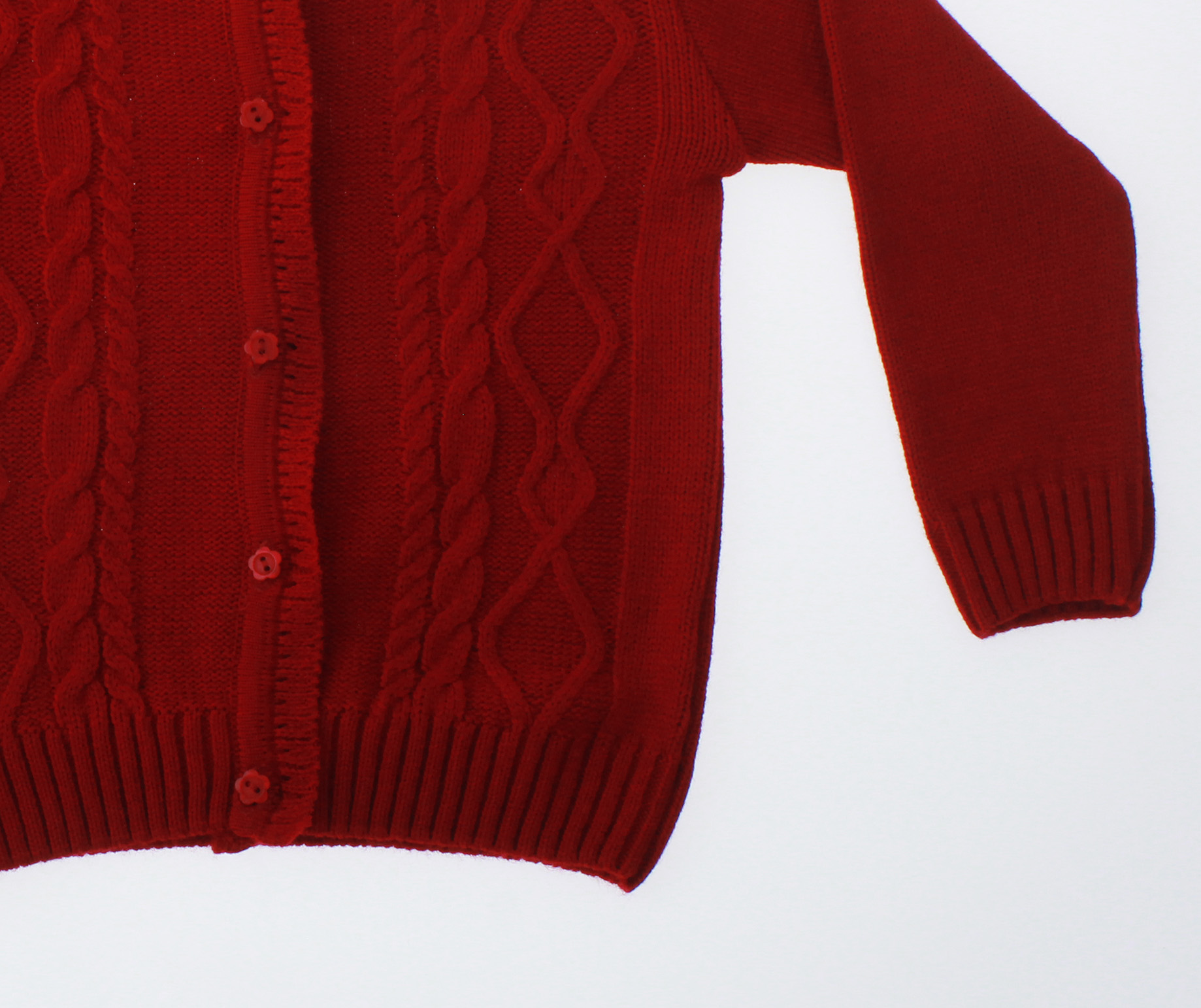 Sueter Niña Tejido Rojo 3101 1 a 16 Años.