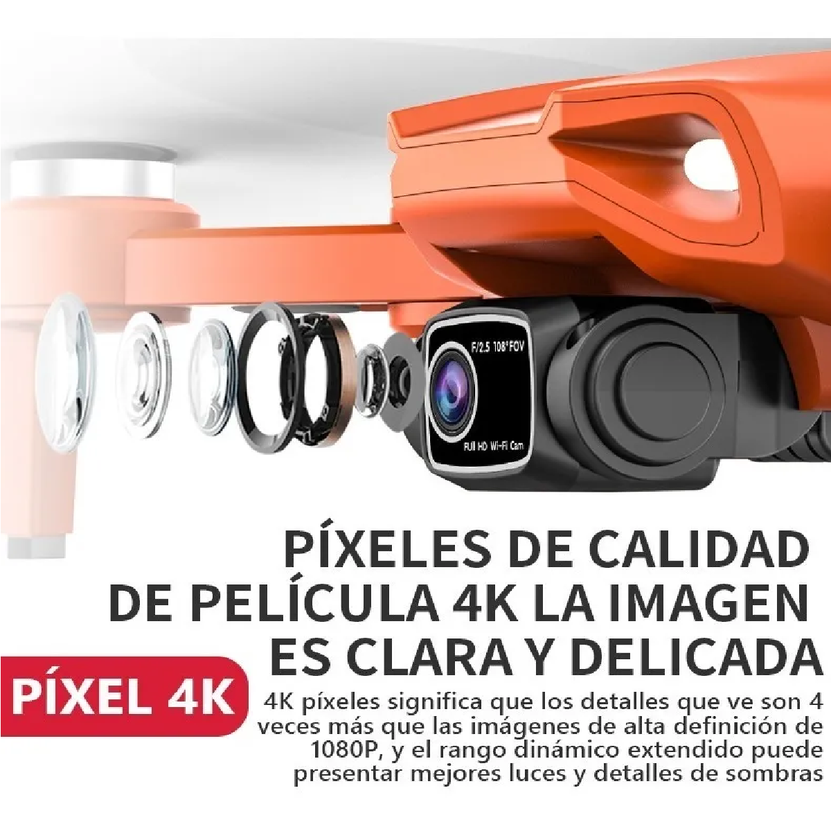 Mini Drone Con Cámara 4k Y Gps Profesional