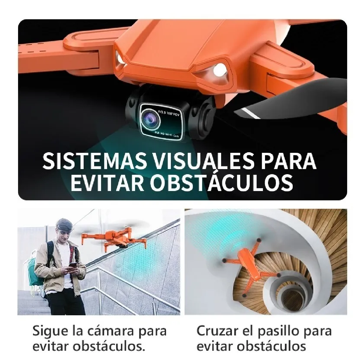 Mini Drone Con Cámara 4k Y Gps Profesional