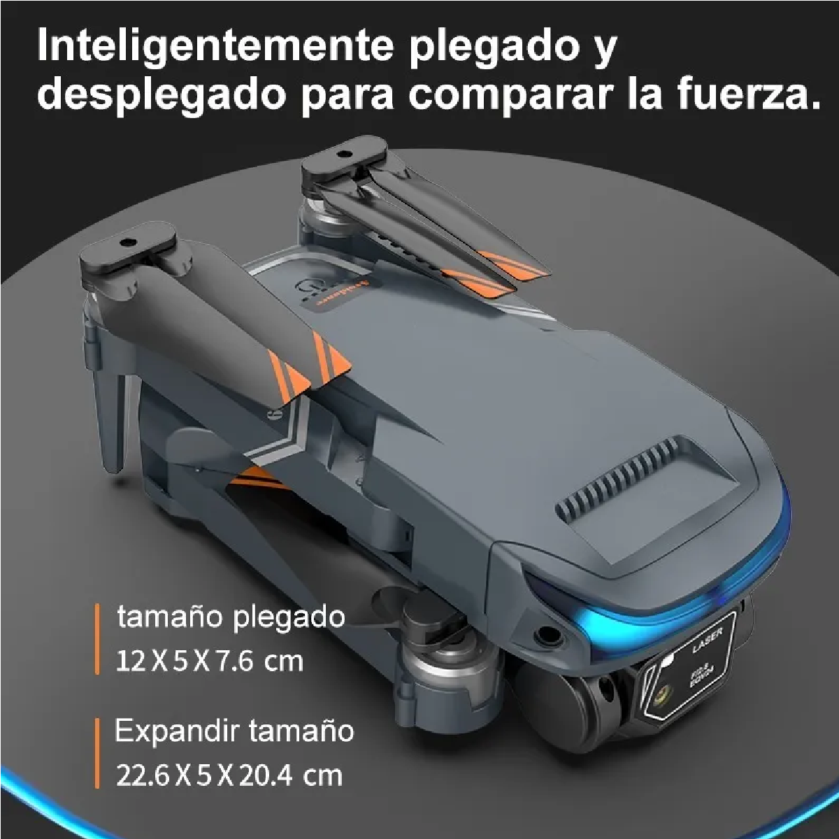 Dron Cuadricóptero A Control Remoto C/cámara 4k Hd