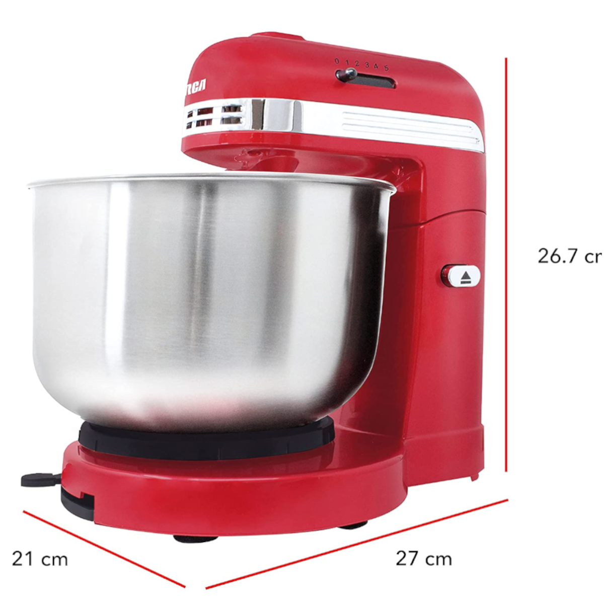 Batidora de Pedestal RCA RC-799R 5 Vel 3Lt 300W tazón Inox