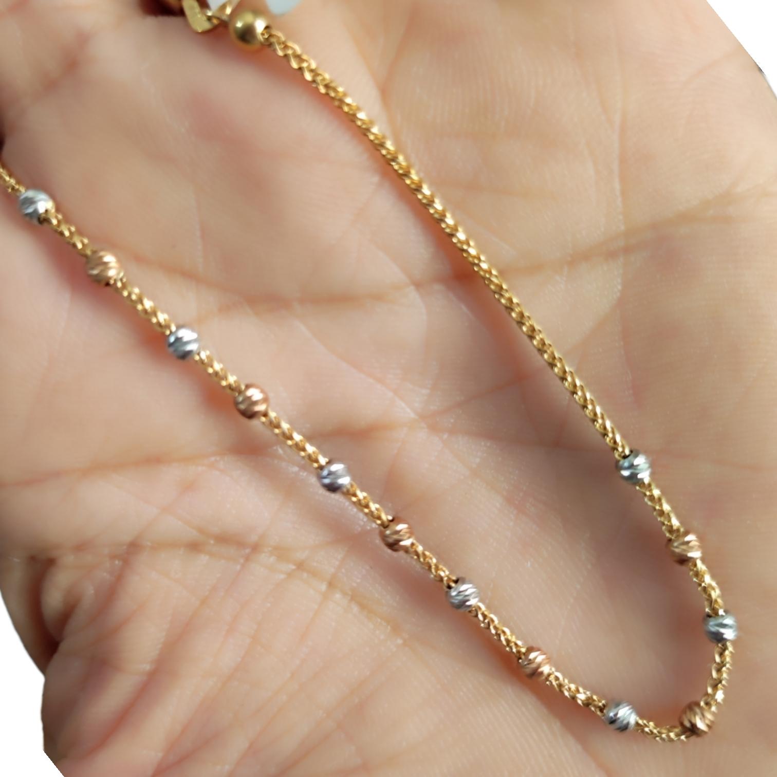 Pulsera Dama 3 Oros 10K