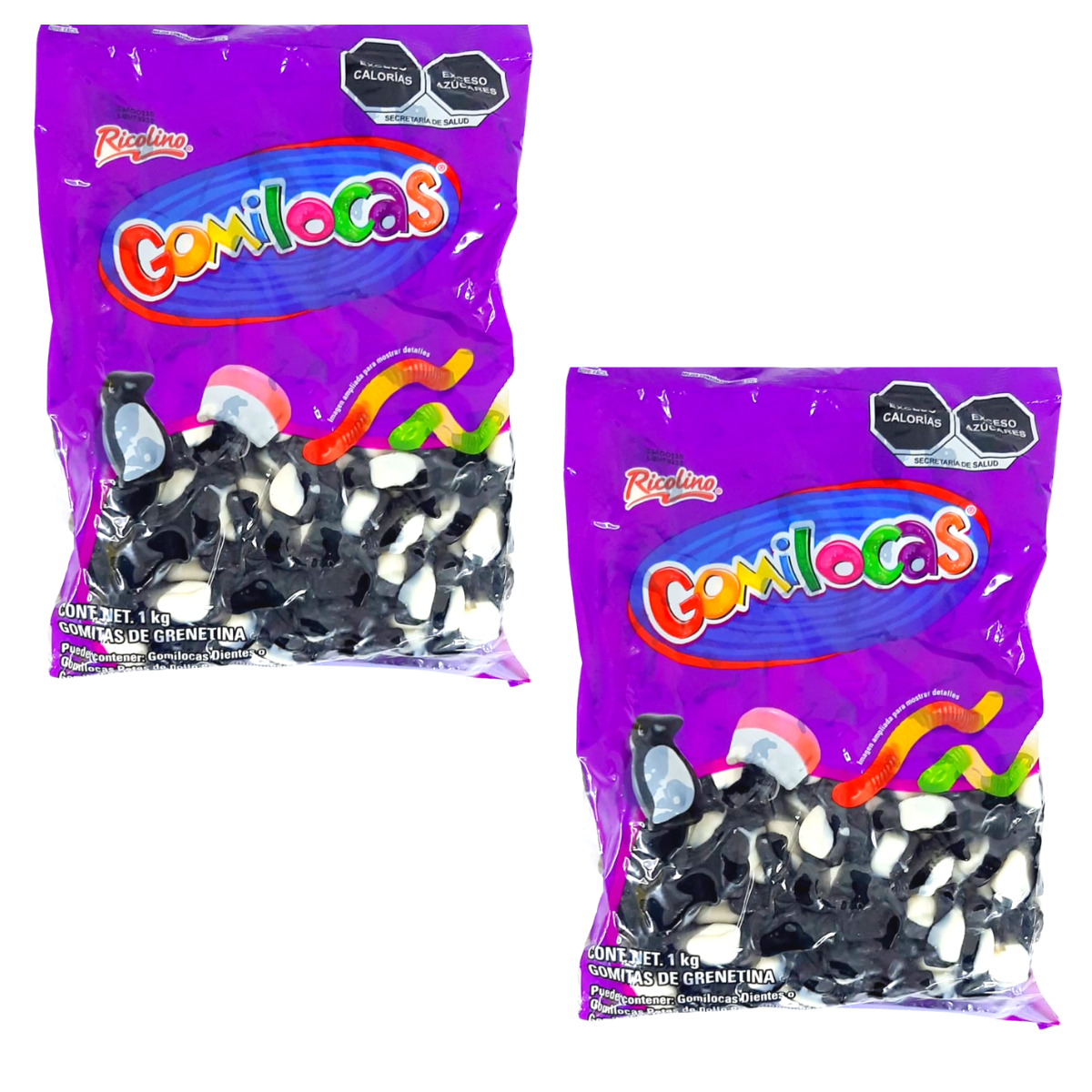 2 Pack - Gomitas Gomilocas Pinguinos 1 Kg