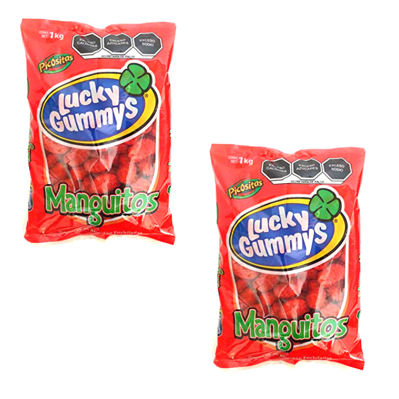 2 Pack - Gomitas Lucky Gummy Manguitos 1 Kg