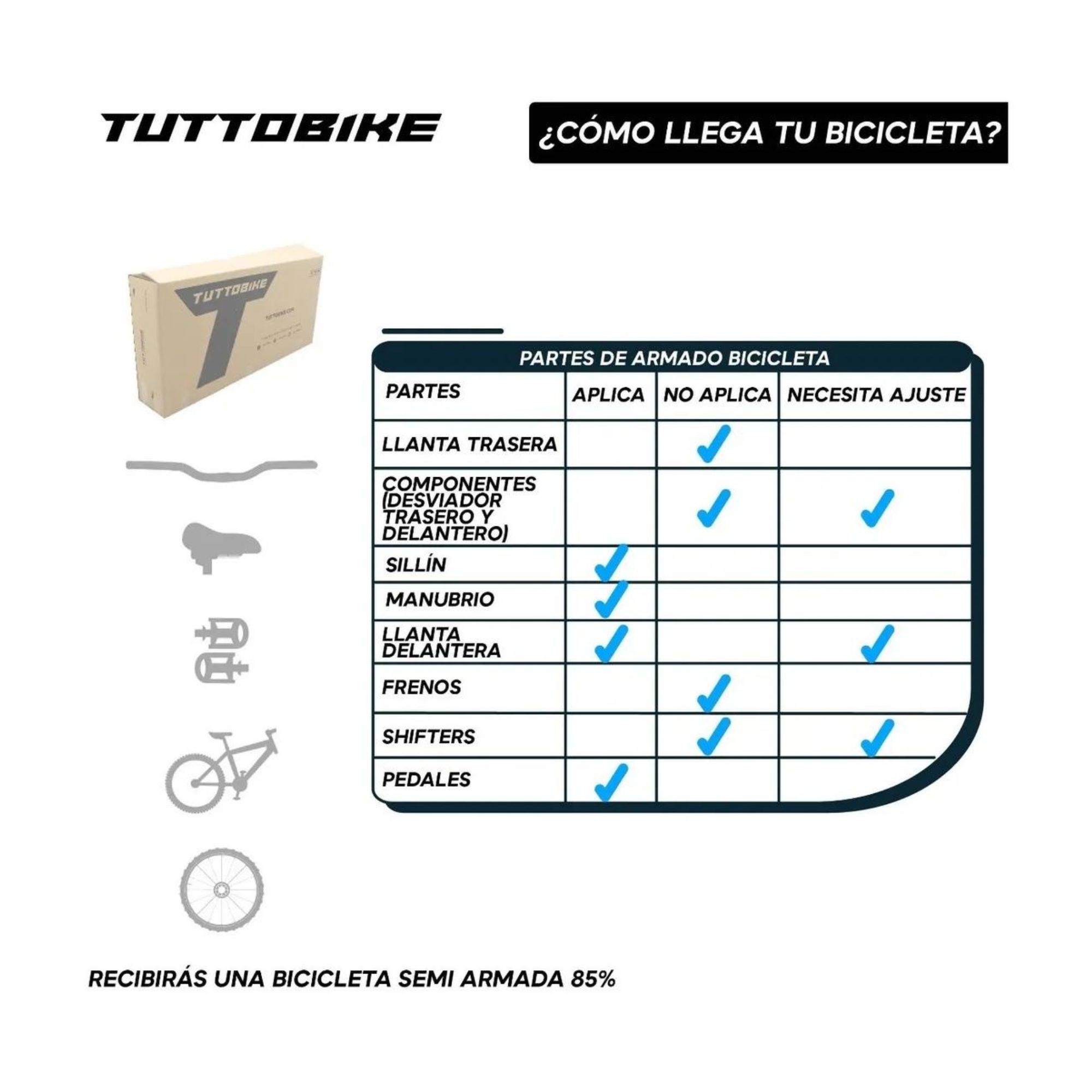 Bicicleta Klamp Monk Plegable De Doble Suspensión Rodada 26 Azul