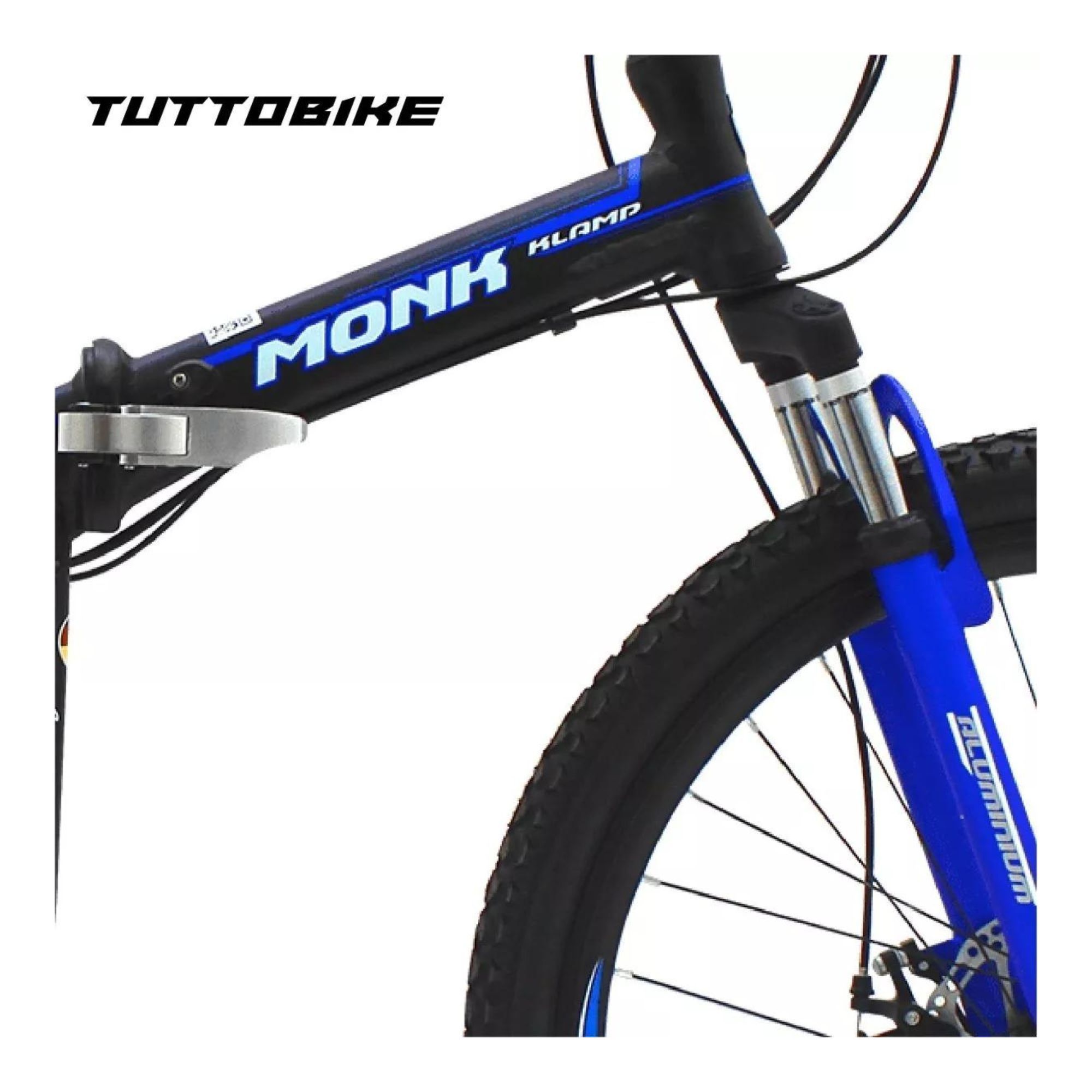 Bicicleta Klamp Monk Plegable De Doble Suspensión Rodada 26 Azul