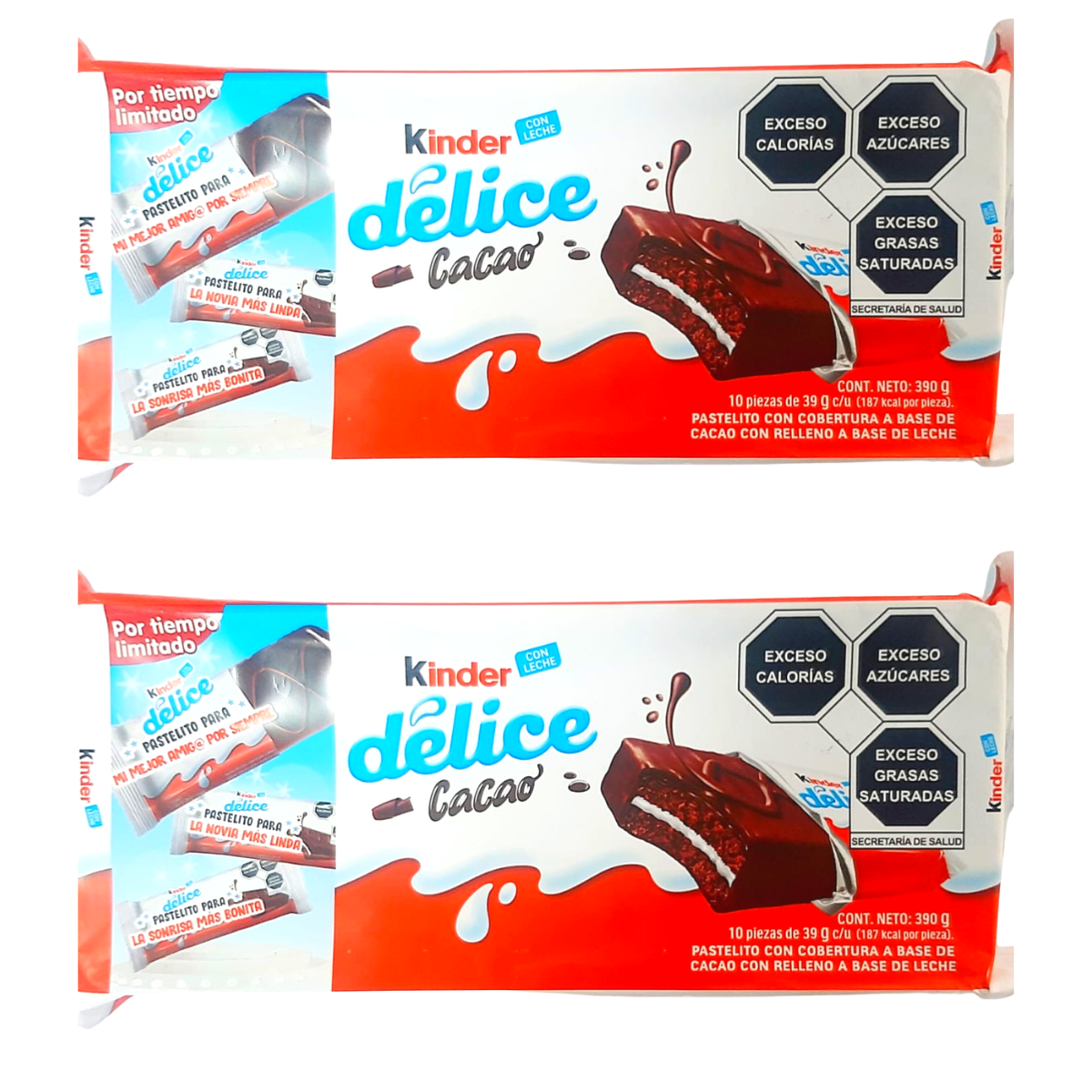 2 Pack - Chocolate Kinder Delice 10 Piezas