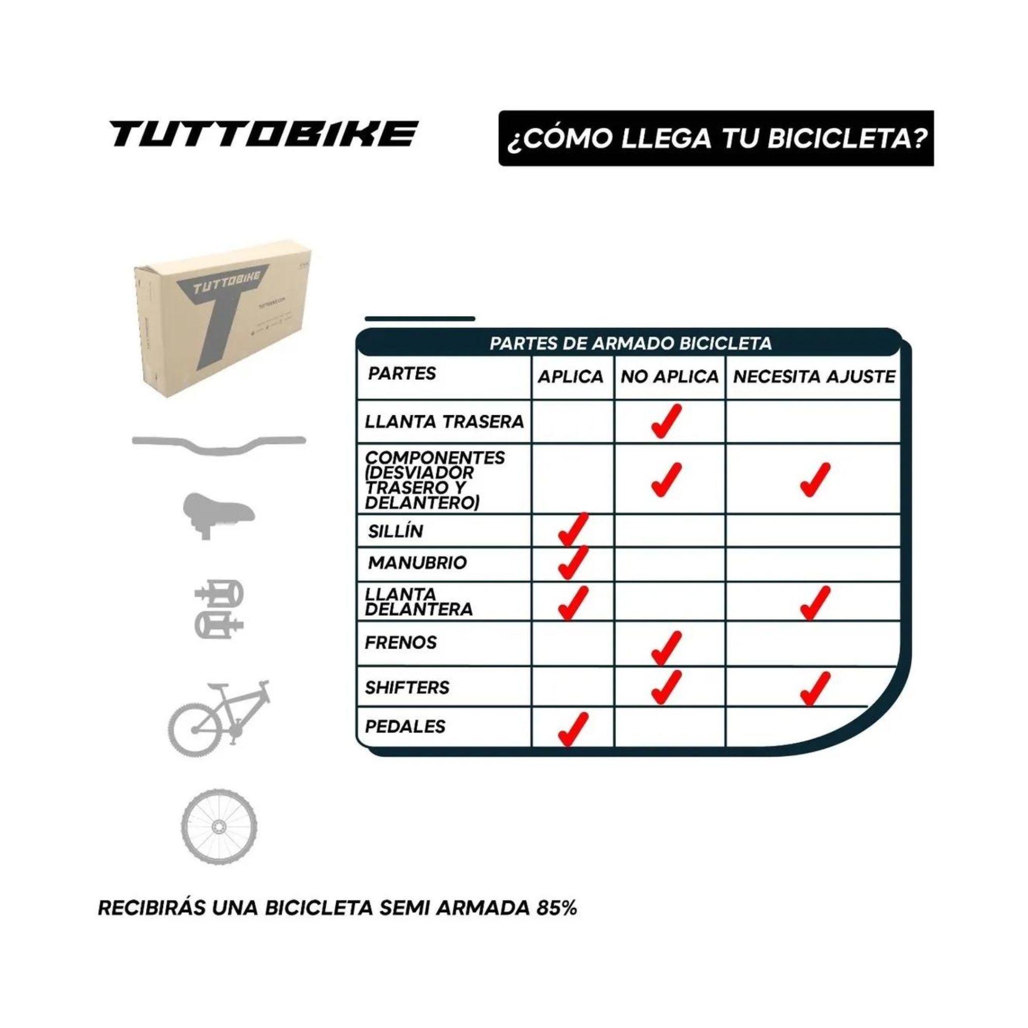 Bicicleta Klamp Monk Plegable De Doble Suspensión Rodada 26 Rojo