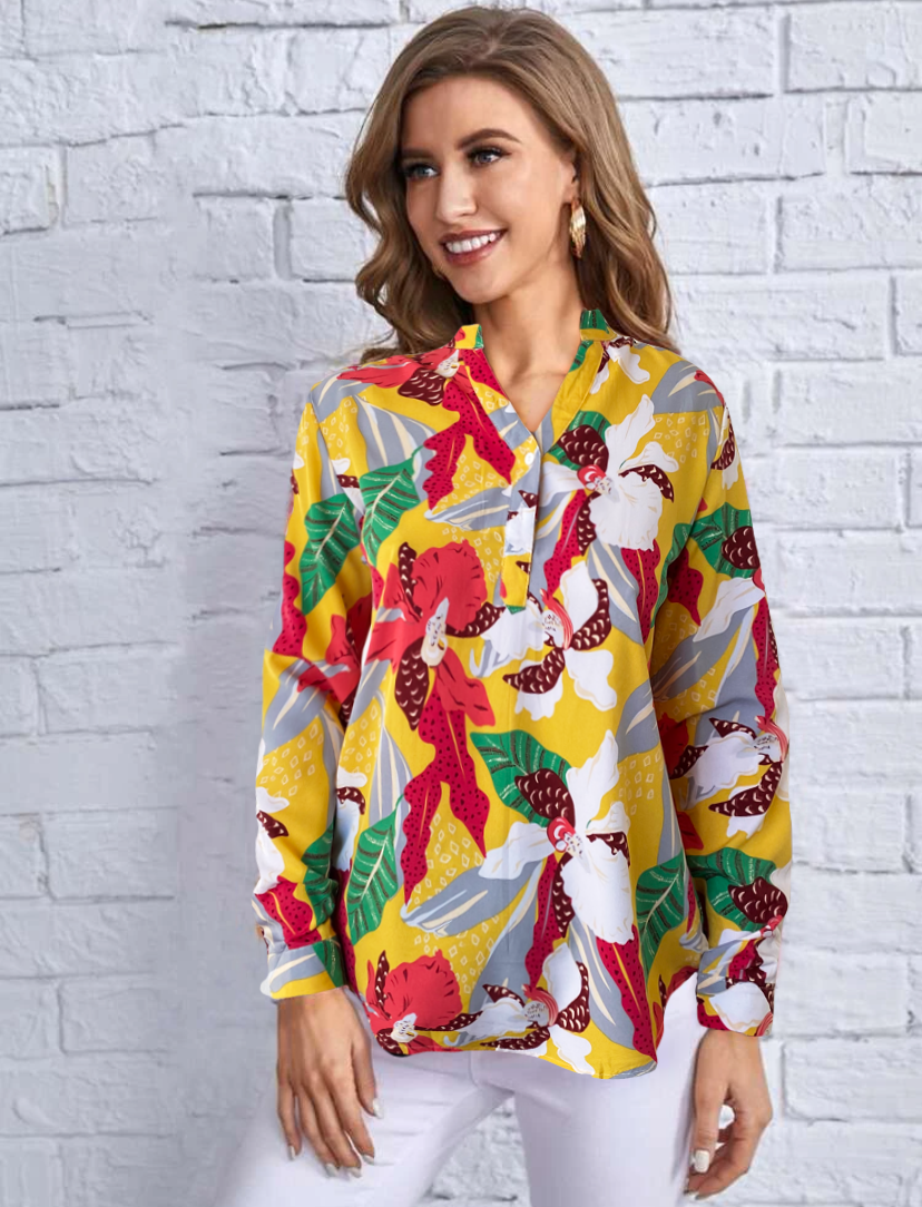 Camisas Mujer Blusa Elegante O Casual Dama Manga Larga Trend