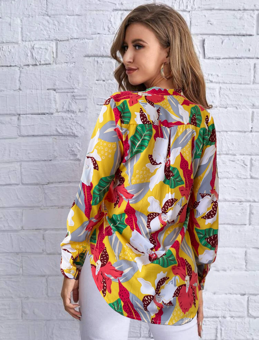 Camisas Mujer Blusa Elegante O Casual Dama Manga Larga Trend