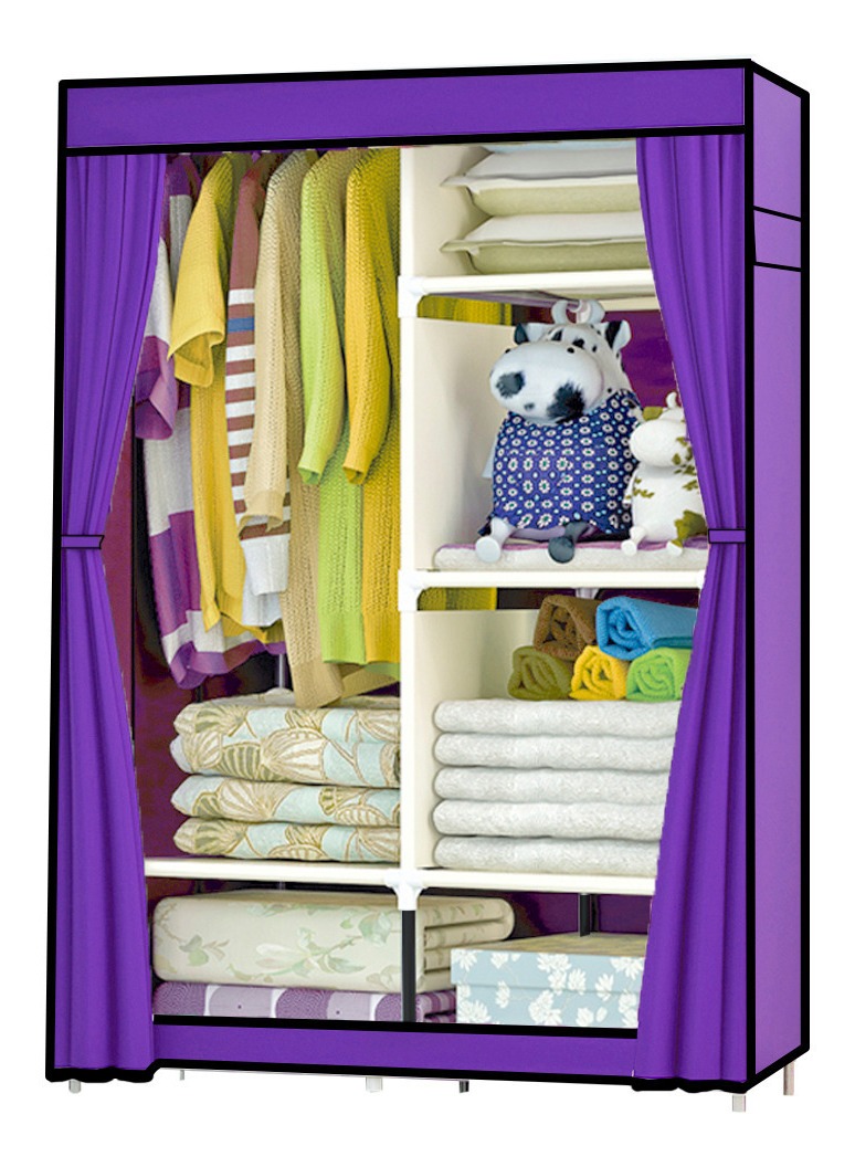 Closet Zapatera Organizador Compartimientos Morada Metal