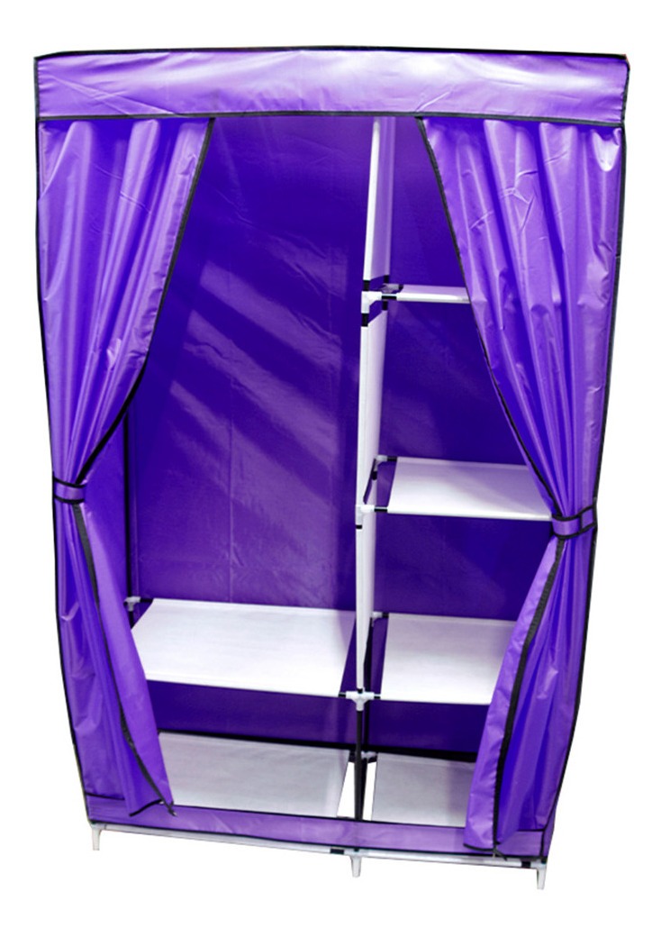 Closet Zapatera Organizador Compartimientos Morada Metal