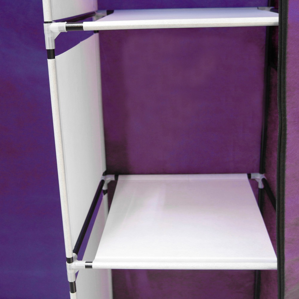 Closet Zapatera Organizador Compartimientos Morada Metal