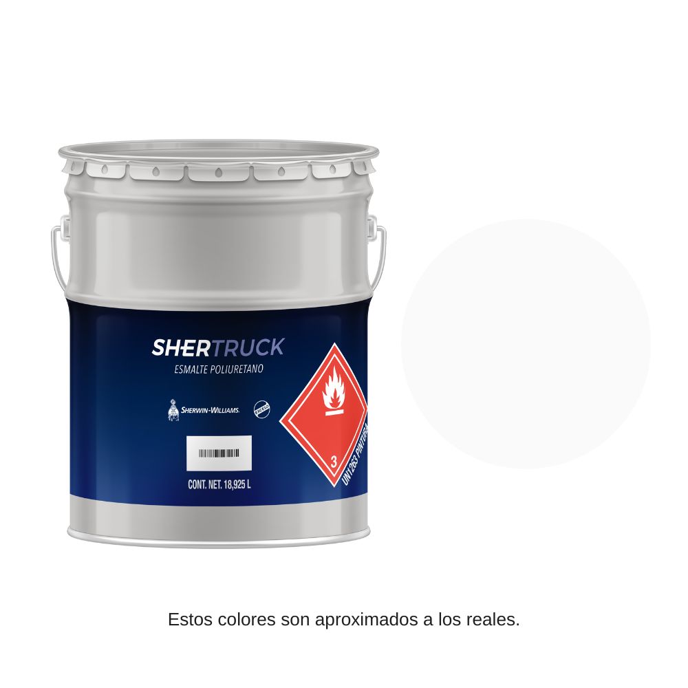 Esmalte Poliuretano Acrilico Shertruck Plus Blanco 18,925Lt Sherwin Williams 34613090