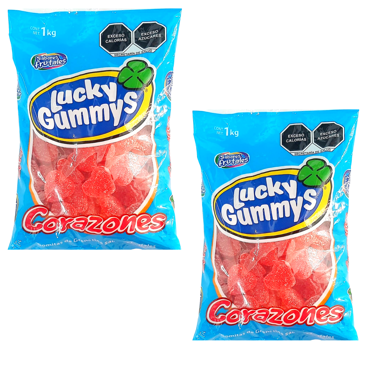 2 Pack - Gomitas Lucky Gummy Corazones 1 Kg