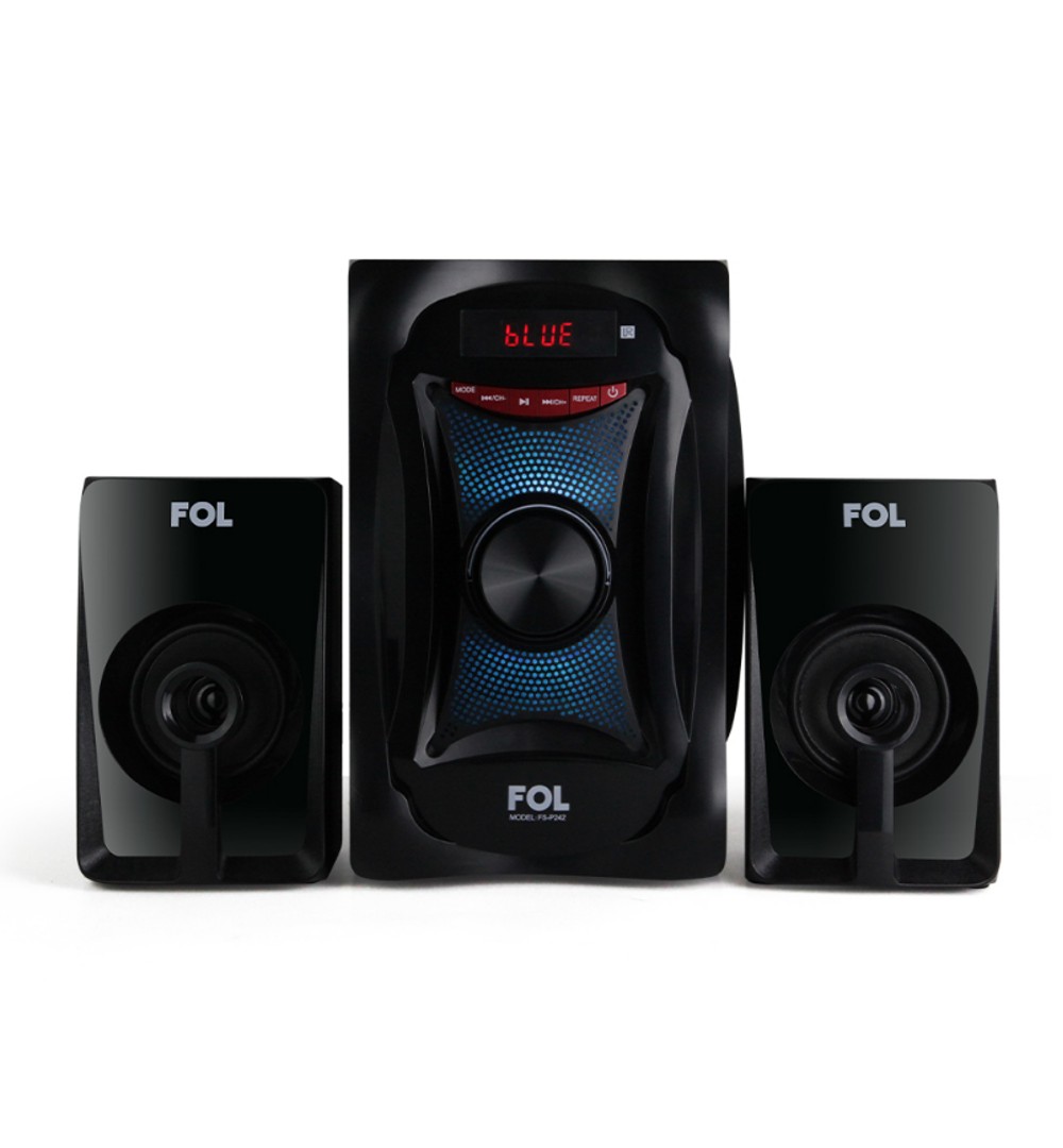 Minicomponente 3 Bocinas Bluetooth Control Remoto Luz 