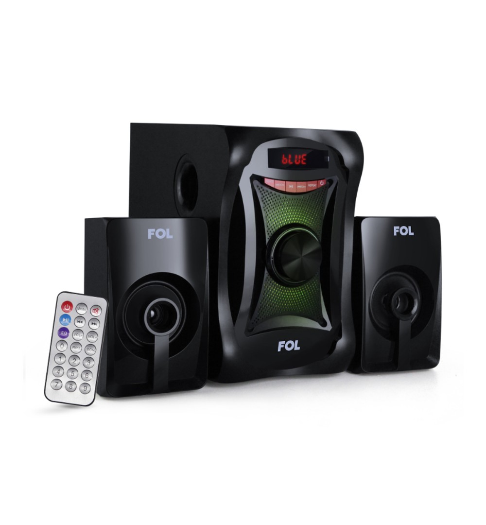 Minicomponente 3 Bocinas Bluetooth Control Remoto Luz 