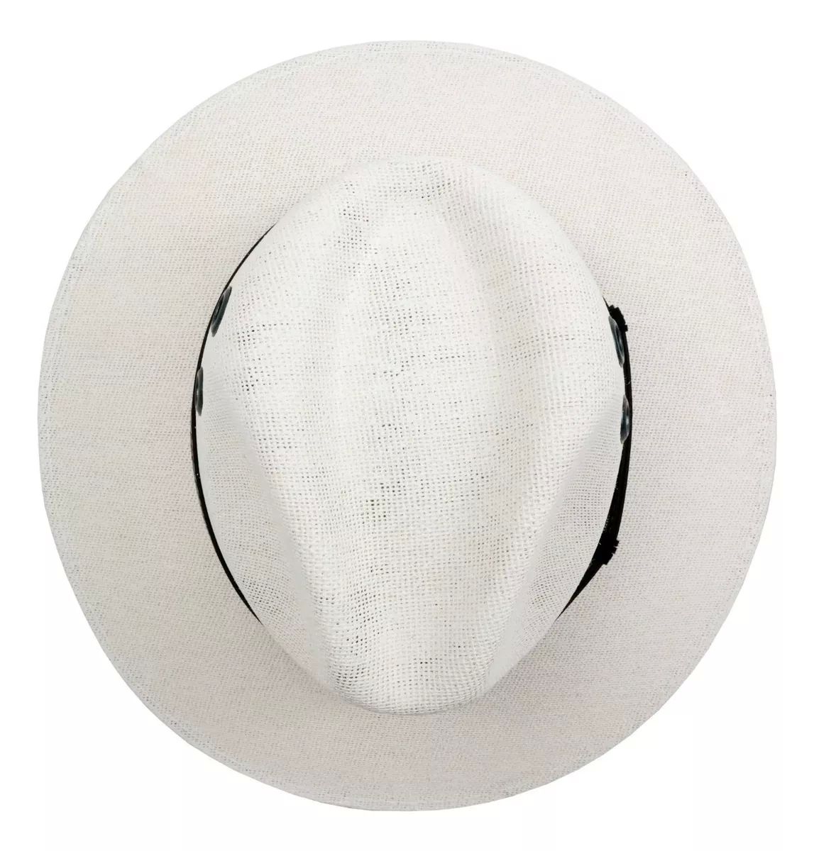 Sombrero Unisex Indiana Yute Ojillo Fresco y Ligero Playa Blanco 216