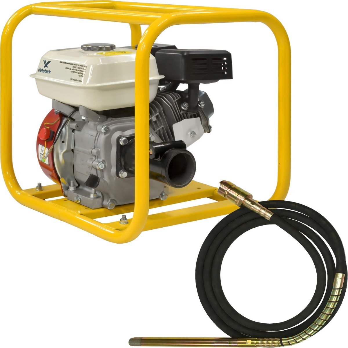 Vibrador Para Concreto 6.5 Hp Con Chicote 6m 30mm Uso Rudo