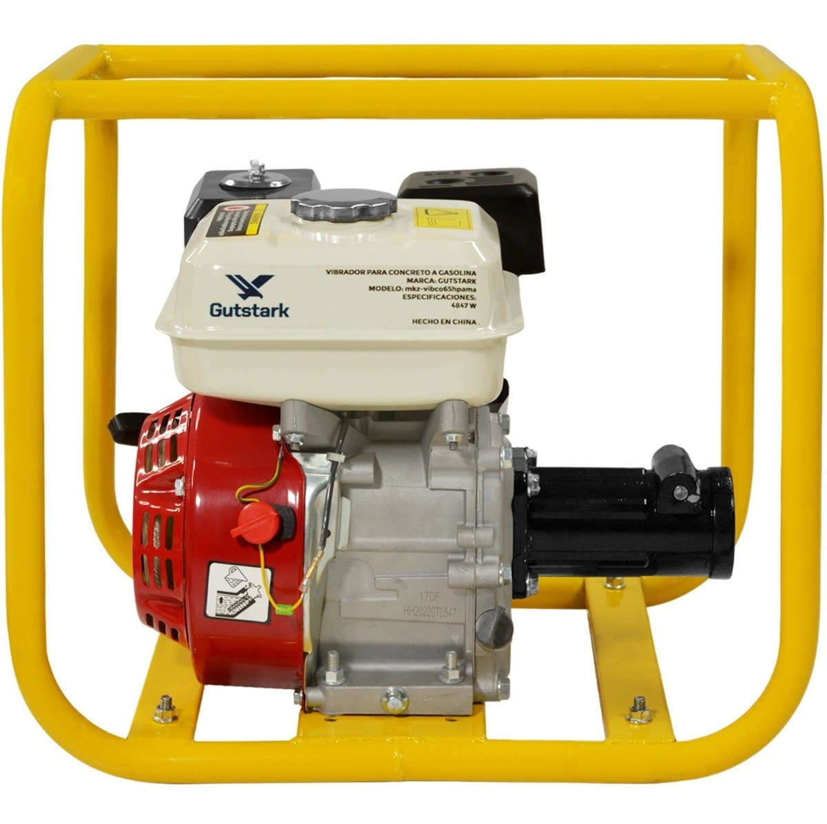 Vibrador Para Concreto 6.5 Hp Con Chicote 6m 30mm Uso Rudo