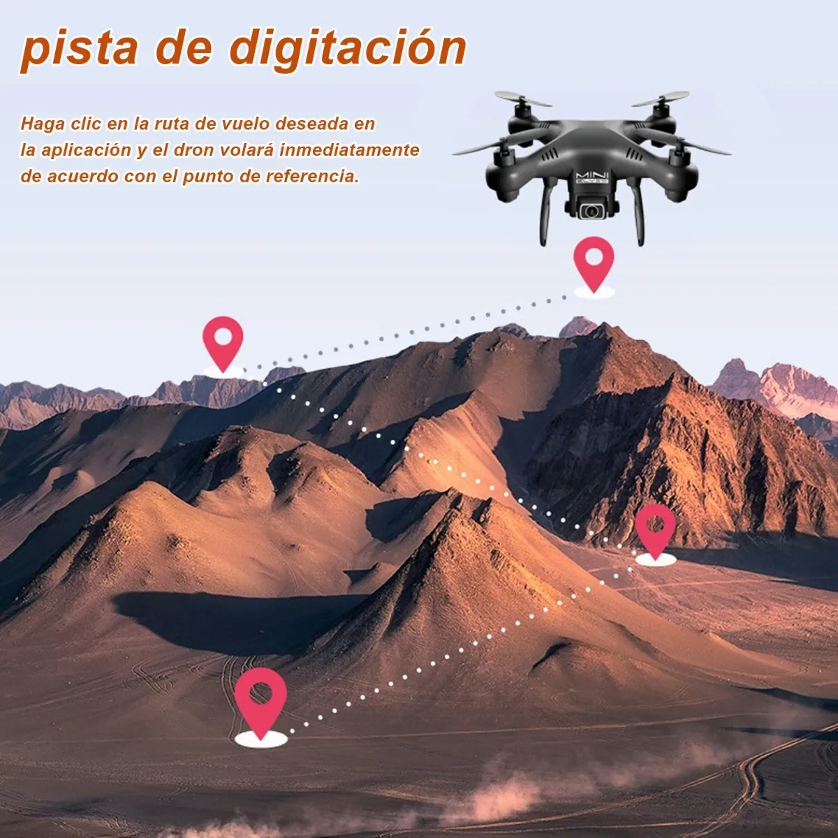 Mini Dron Camara 4k,con Cámara Gran Angular Mini Drone Quadcopter