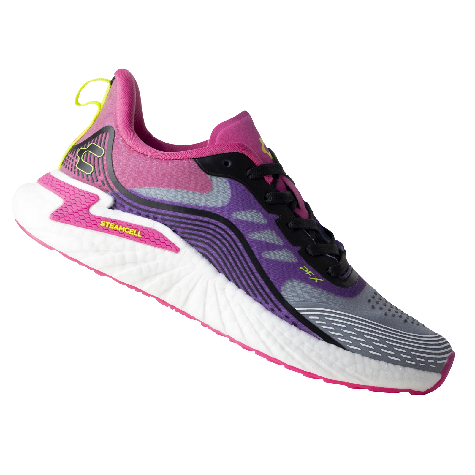 Tenis Running Deportivos Para Mujer Charly Pfx 1049972 Gris Fiusha Sport