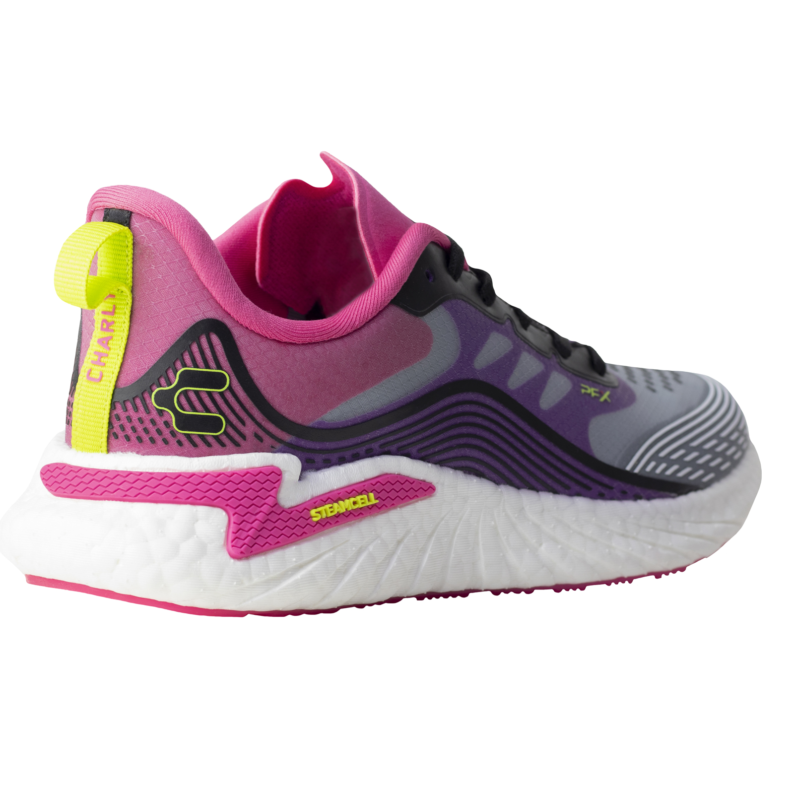 Tenis Running Deportivos Para Mujer Charly Pfx 1049972 Gris Fiusha Sport