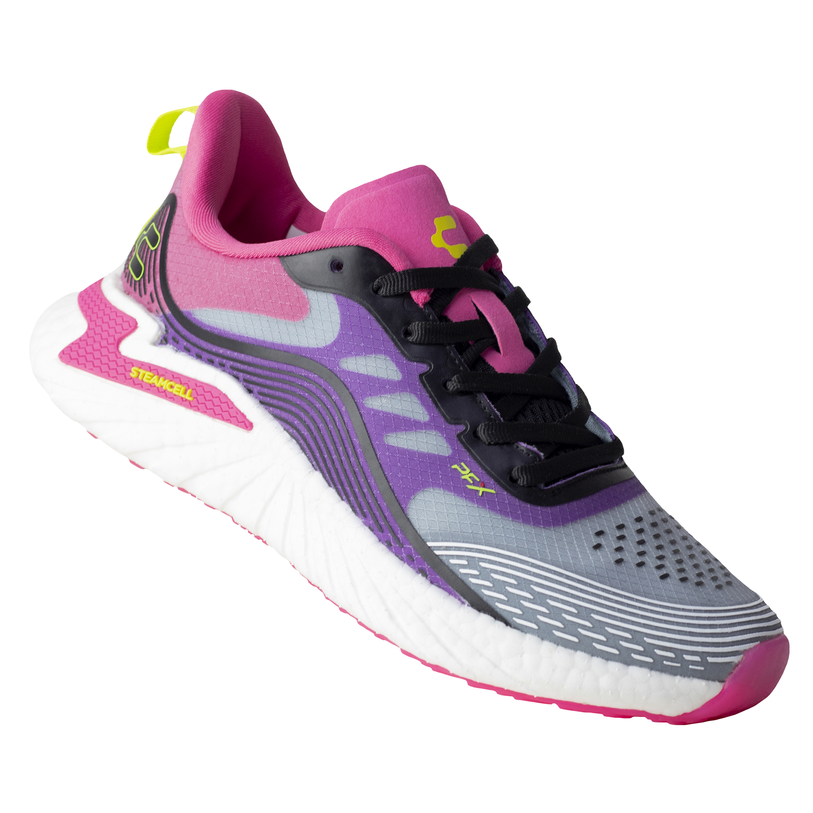 Tenis Running Deportivos Para Mujer Charly Pfx 1049972 Gris Fiusha Sport