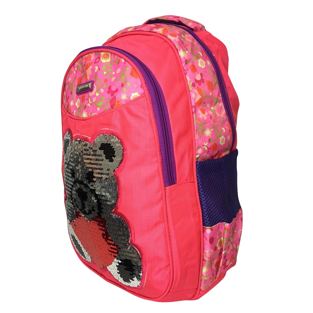 Mochila Primaria Golden Star Lentejuelas 