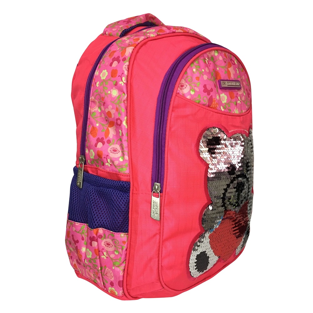 Mochila Primaria Golden Star Lentejuelas 