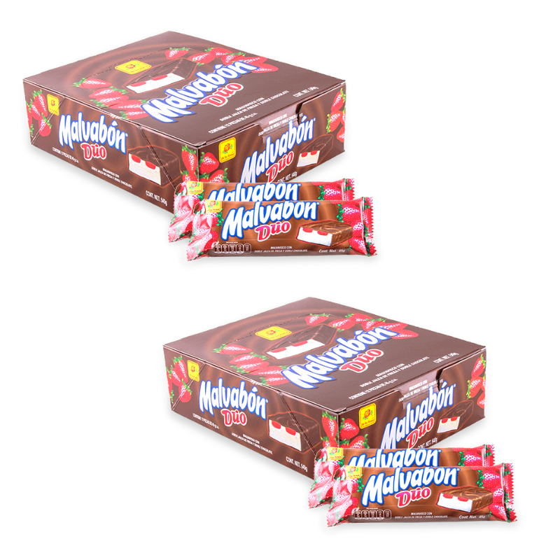 2 Pack - Bombon Malvabon Duo 12 Piezas
