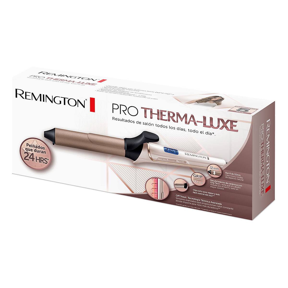 Rizadora Remington Pro Therma Luxe CI9132 Recubrimiento De Cerámica