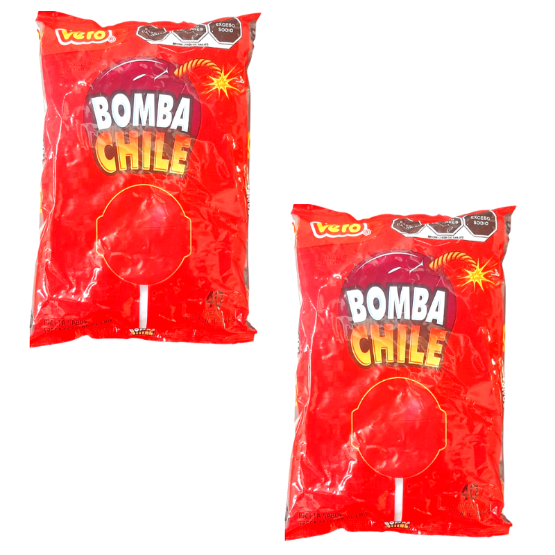 2 Pack - Paleta bomba Chile 40 Piezas