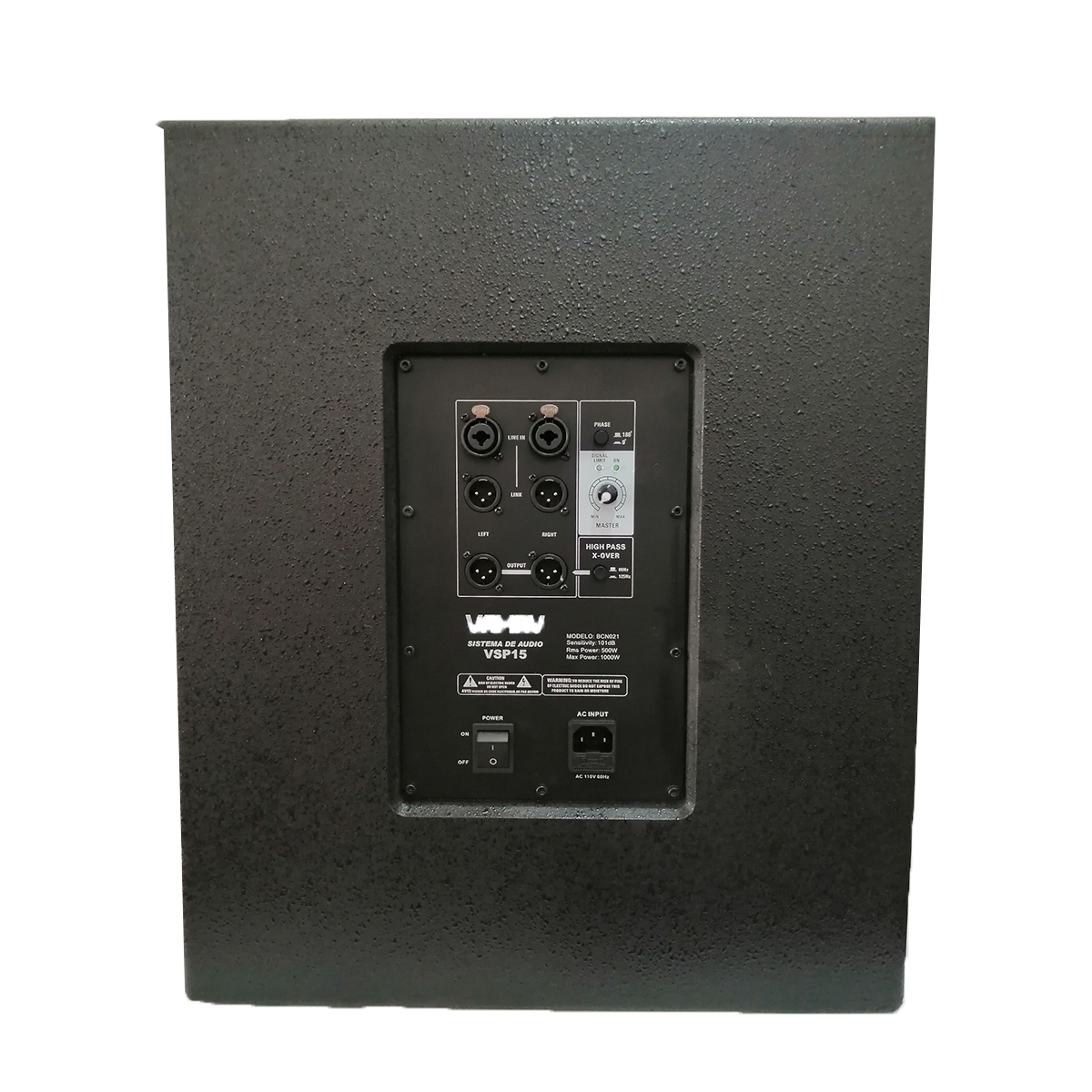 Subwoofer Activo VAMAV Vsp15  500 W Rms 15 Pulgadas 