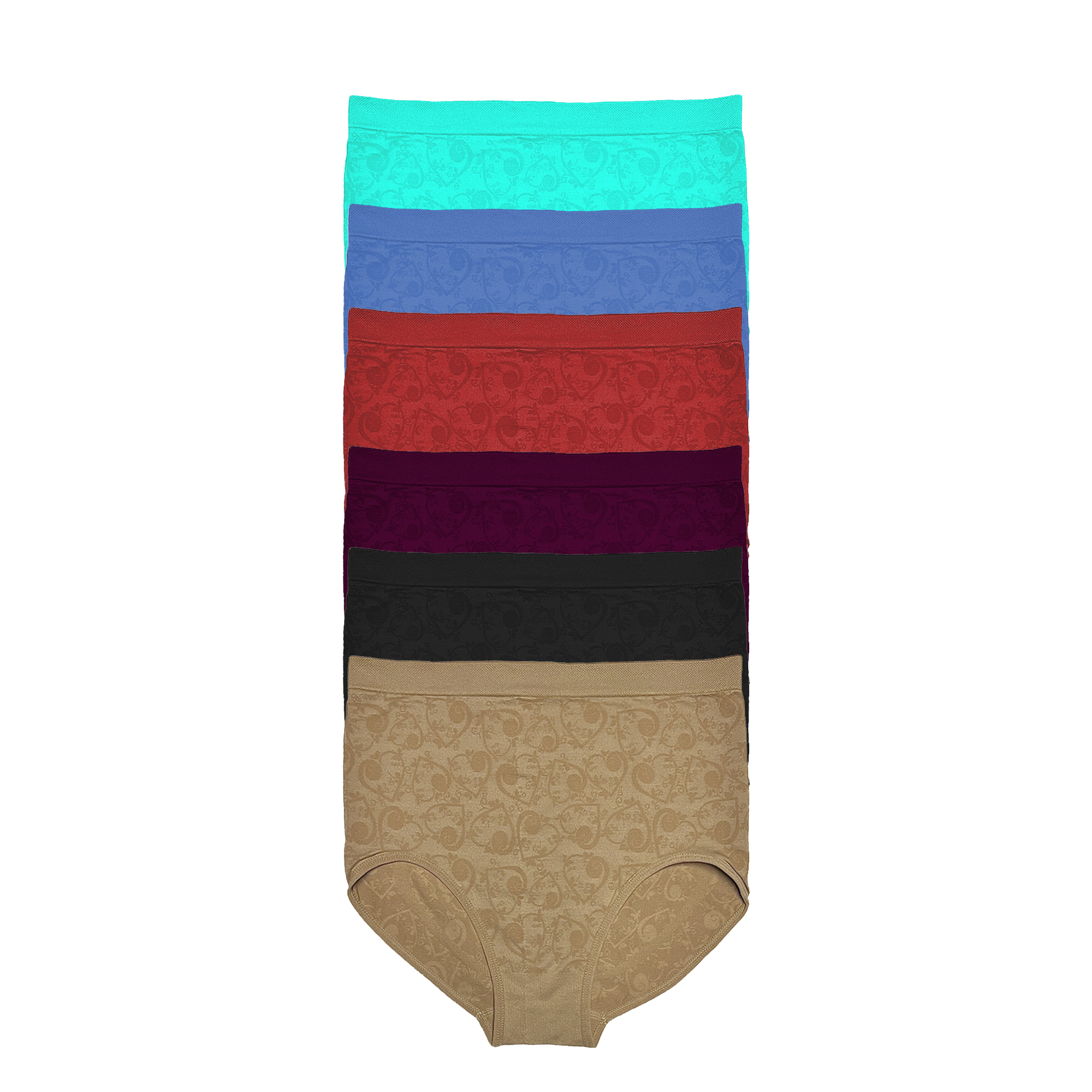 6 Pantaletas a la Cintura TALLAS EXTRAS Pack con 6 Diferentes Colores