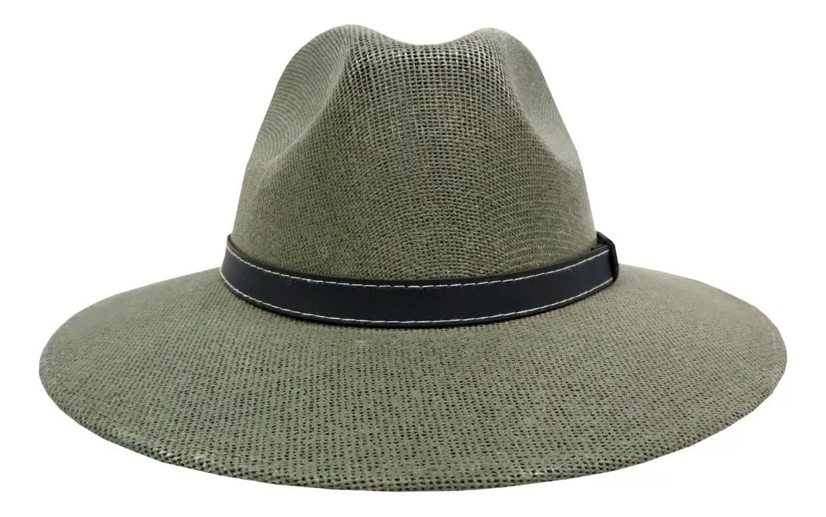 Sombrero Unisex Indiana Yute Ojillo Hombre Mujer Fresco y Ligero Playa Verde 216