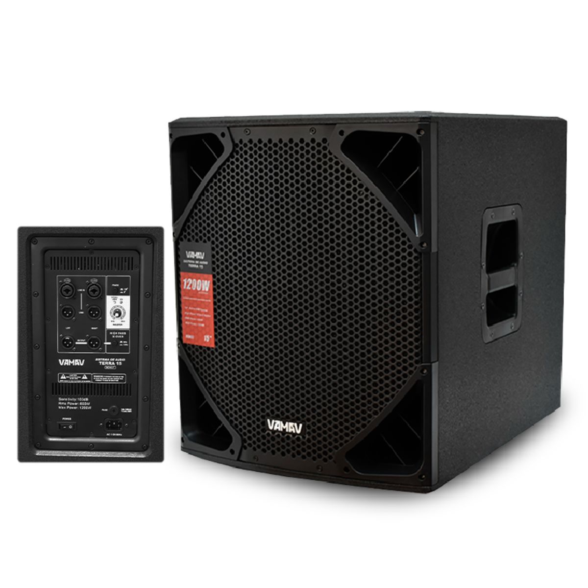 Subwoofer Amplificado Vamav Terra 15 Con 600 W Rms
