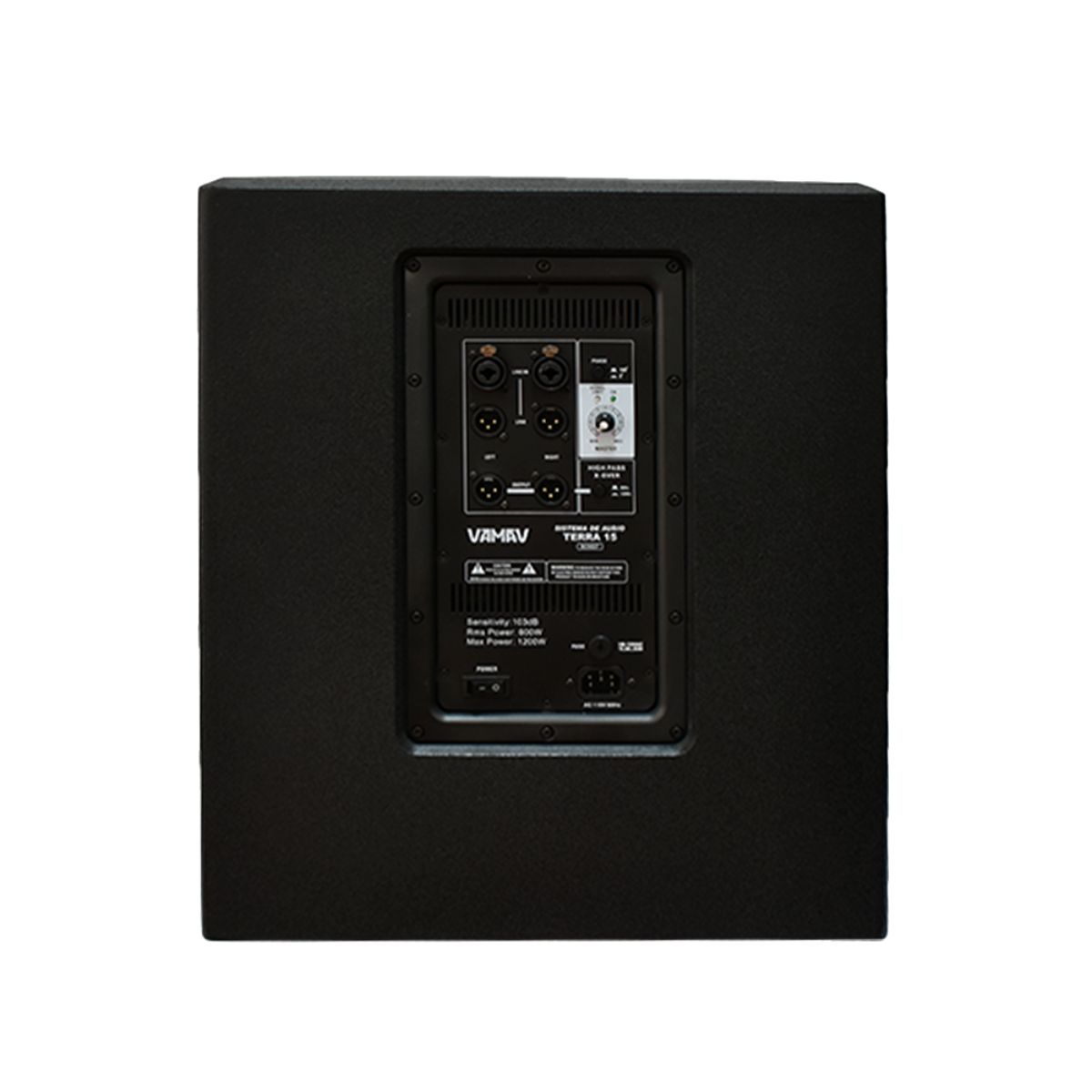 Subwoofer Amplificado Vamav Terra 15 Con 600 W Rms