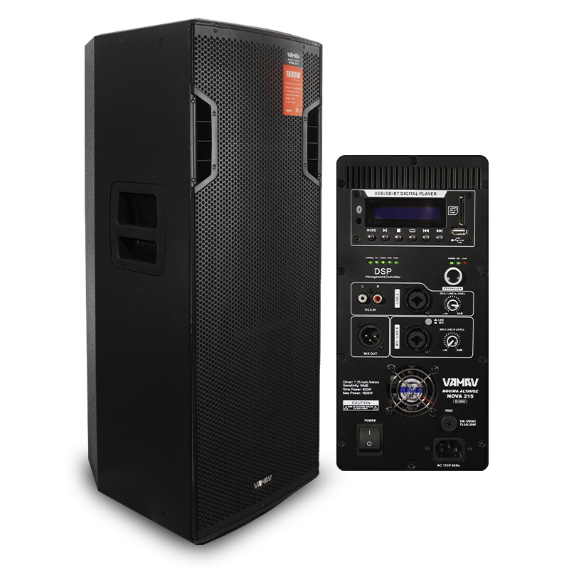 Bafle Amplificado VAMAV Nova 215 800 W Rms 2x15 Pulgadas .