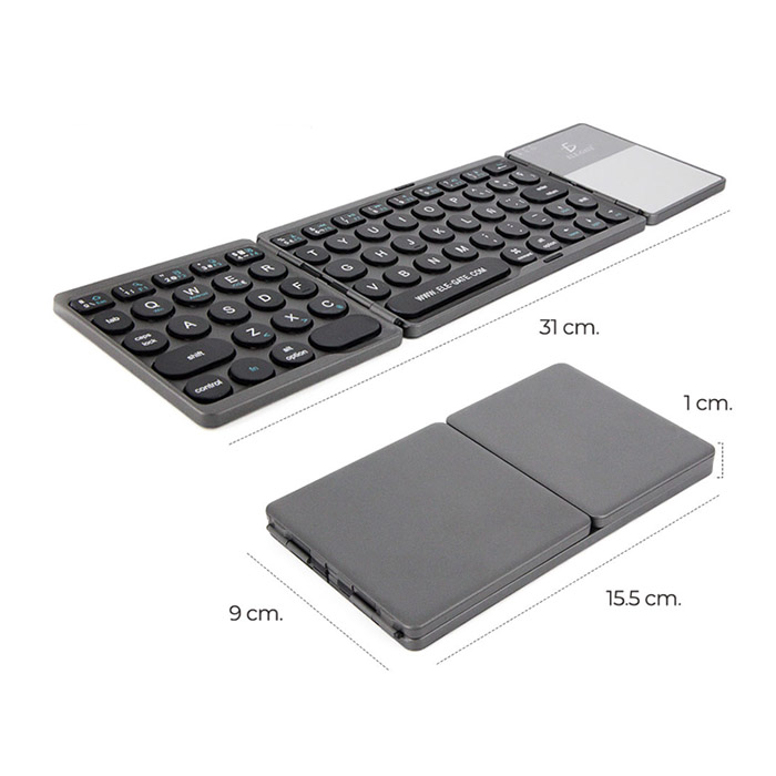 Teclado Inalámbrico con trackpad para Windows y Mac