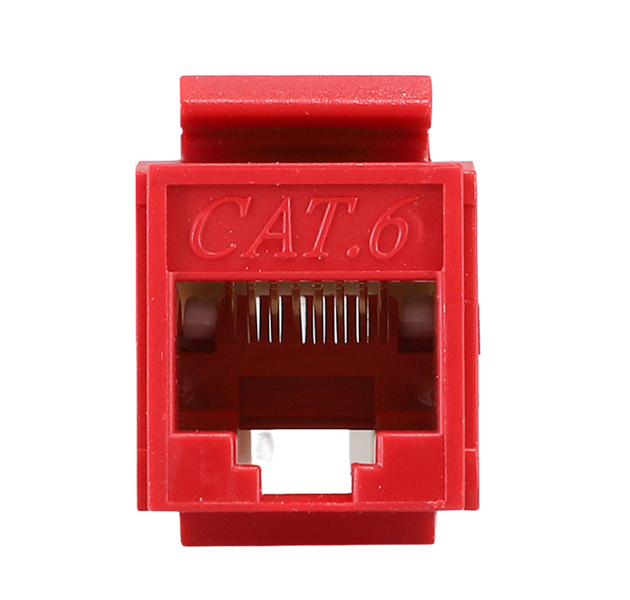 Conector Modular Jack RJ45 Serie PRO Cat6 compatible con placas ENSON EPRO-FP EPRO-TLJACK6-RD 