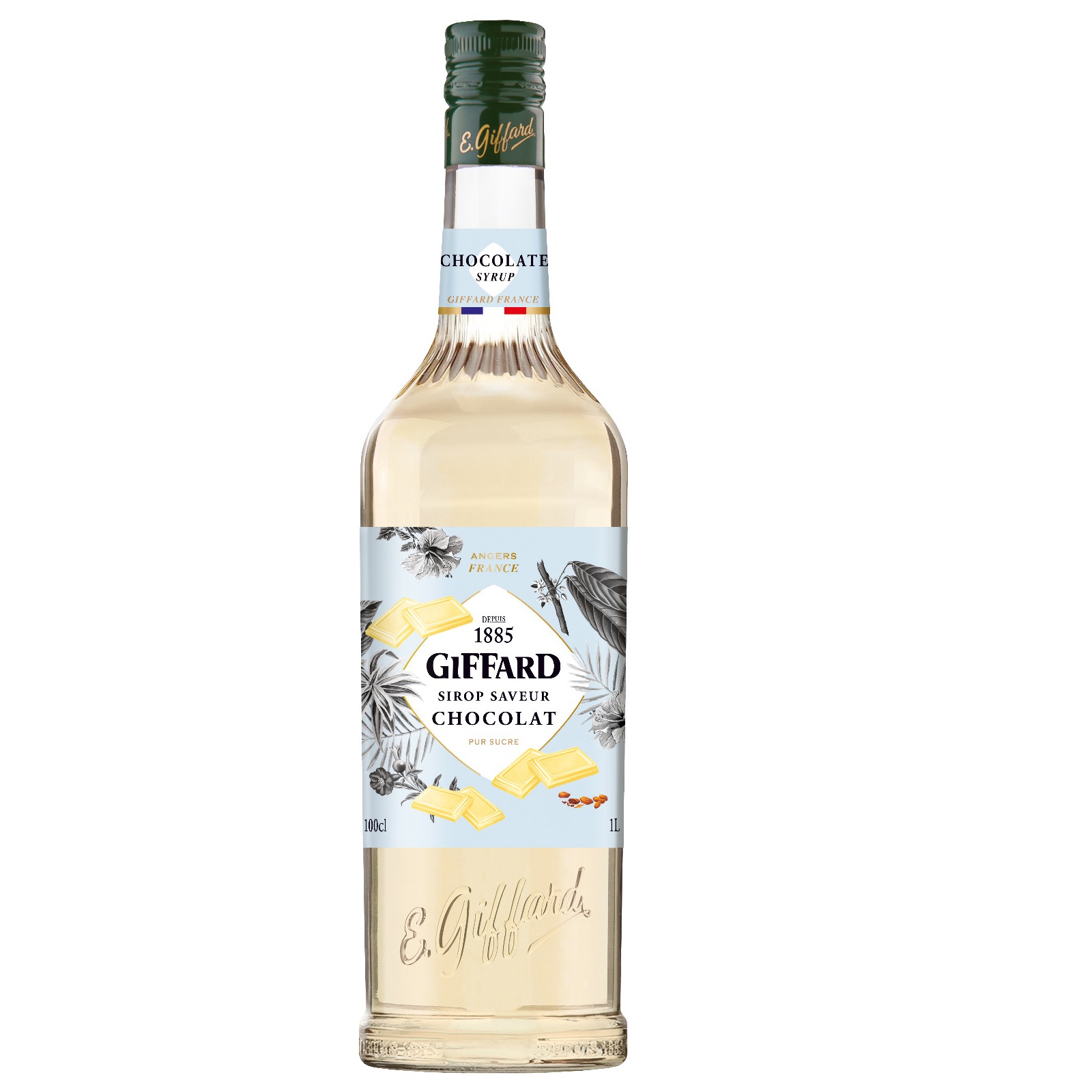 Giffard, Jarabe Sabor Chocolate Blanco, Botella 1 Litro