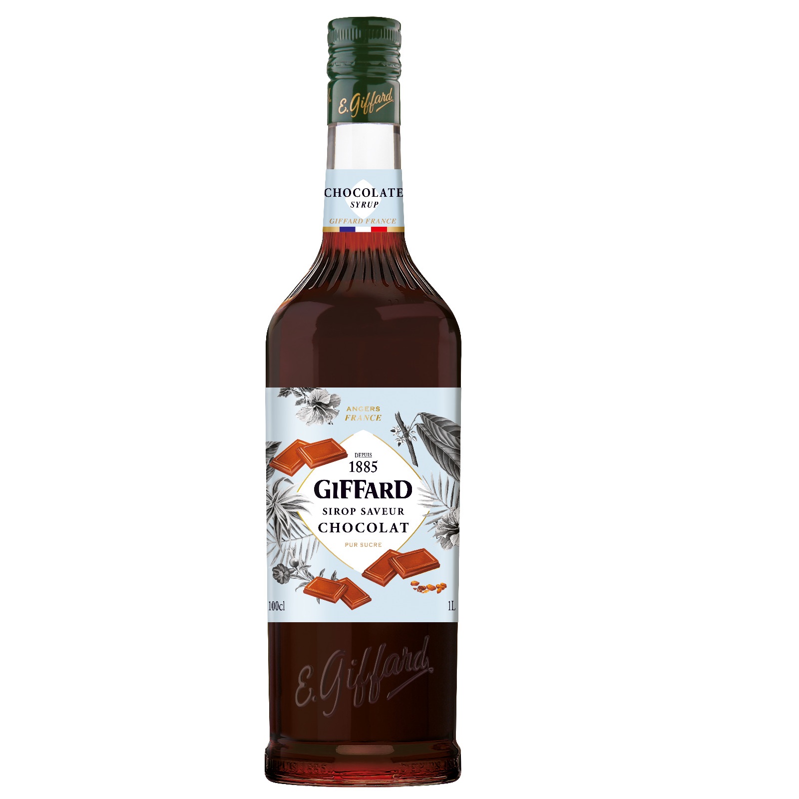 Giffard, Jarabe Sabor Chocolate Oscuro, Botella 1 Litro